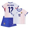 Conjunto (Camiseta+Pantalón Corto) Francia Kolo Muani 12 Segunda Equipación Euro 2024 - Niño